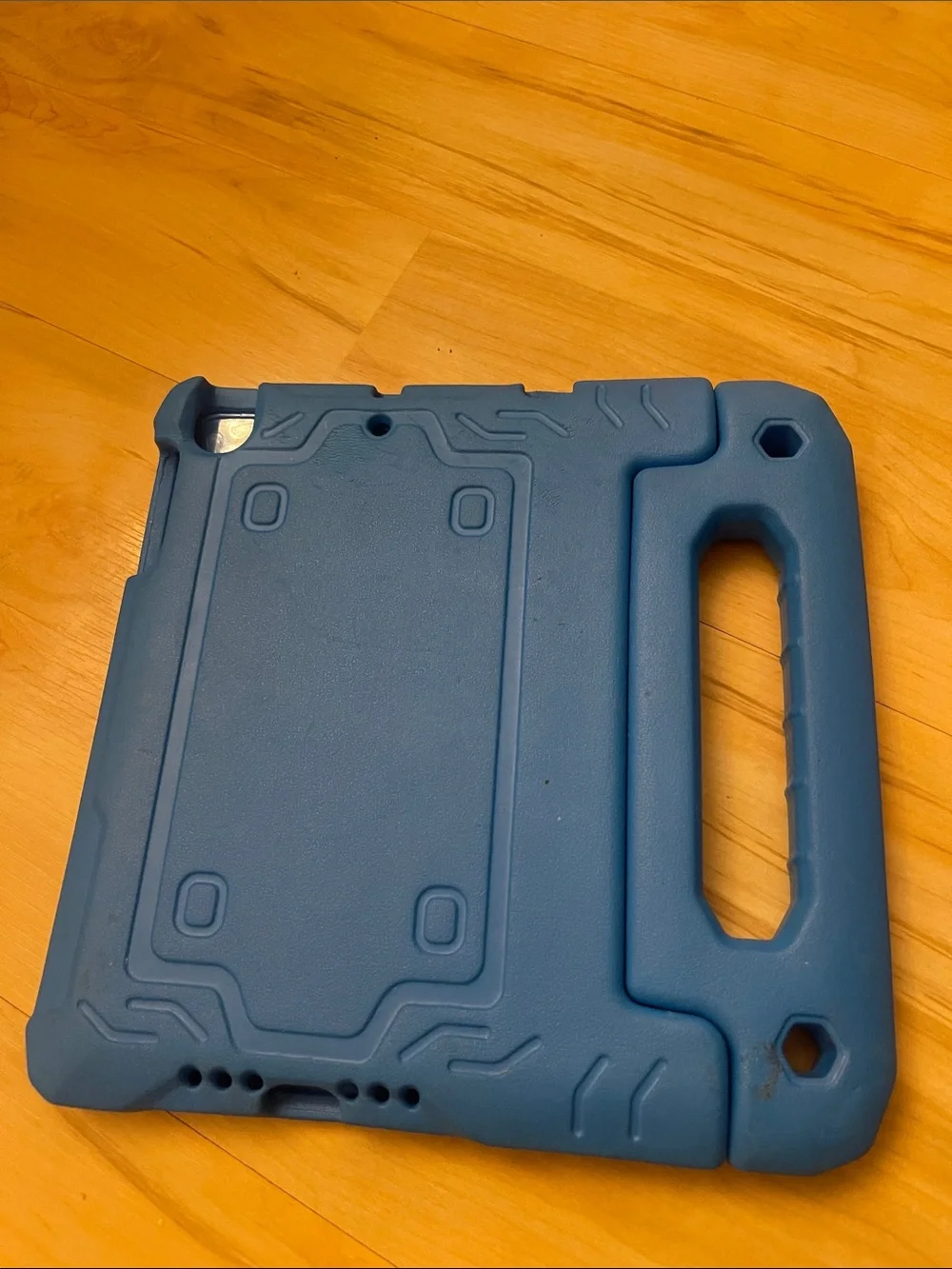 Blue Kid-Friendly iPad mini Case with Handle & Screen Protector